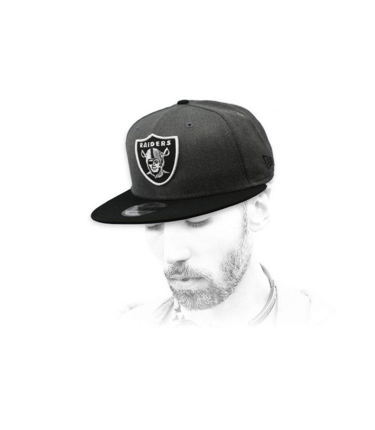 grey Raiders snapback NFL Heather Raiders 9Fifty